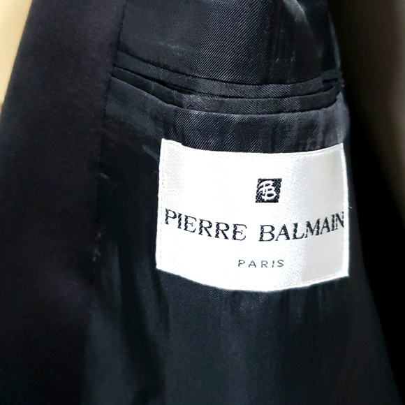 Pierre Balmain men's wool tuxedo jacket 1990s - Picture 3 of 8